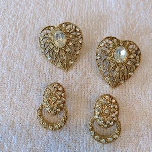 Gold “1928” earrings